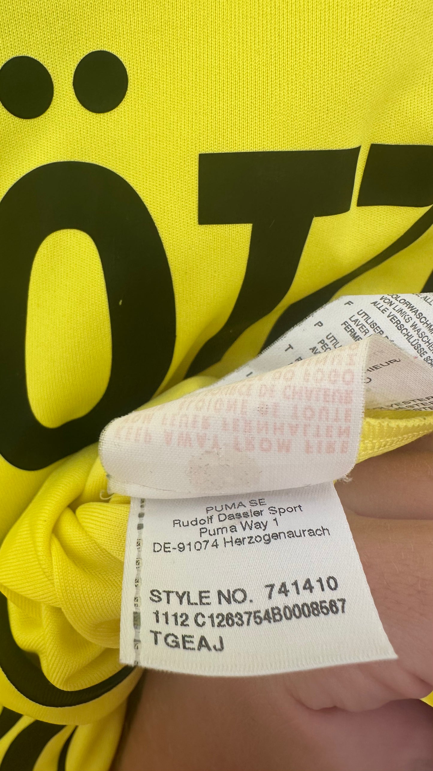 GÖTZE 10 Borussia dortmund 2012/2013 Hemmatröja Large